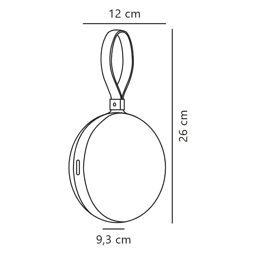 Nordlux - LED bärbar uppladdningsbar lampa LED/1W/3,7V IP54 gul