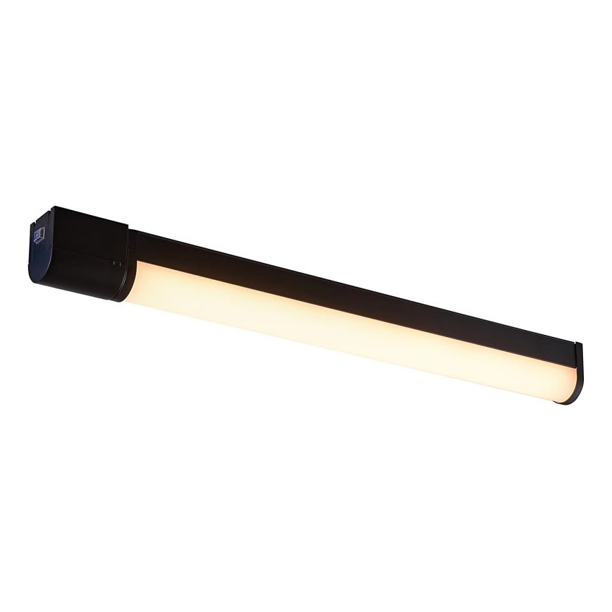 Nordlux - LED-belysning för badrumsspegel med eluttag MALAIKA LED/15W/230V IP44 68,4cm svart