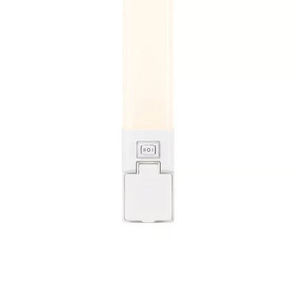 Nordlux - SJAVER LED dimmbar spegelbelysning för badrum med uttag LED/15W/230V IP44 60 cm vit