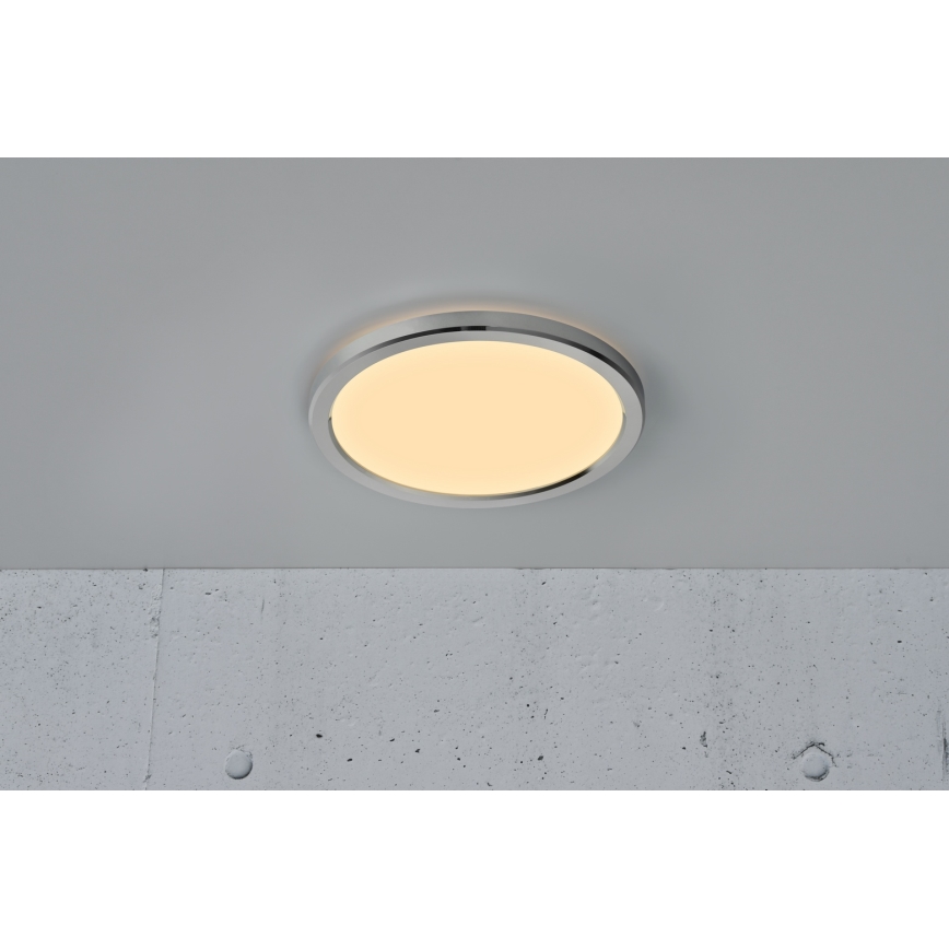 Nordlux - Dimbar LED-taklampa för badrum OJA LED/14,5W/230V 3000/4000K IP54 Ø 30 cm