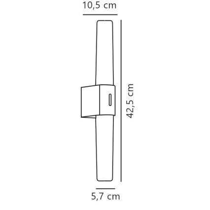 Nordlux - LED dimbar badrumsspegelbelysning HELVA LED/9,5W/230V IP44 3000/4000K CRI 90 matt krom