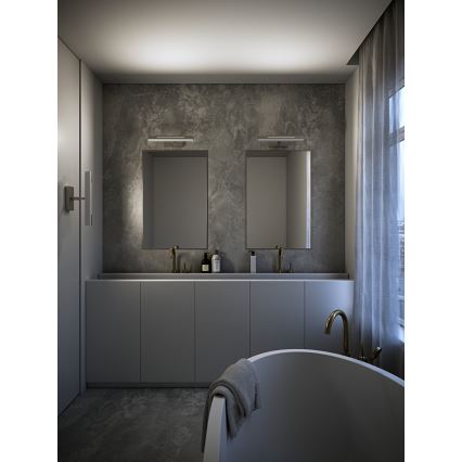 Nordlux - LED dimbar badrumsspegelbelysning OTIS LED/14W/230V IP44 40 cm silver