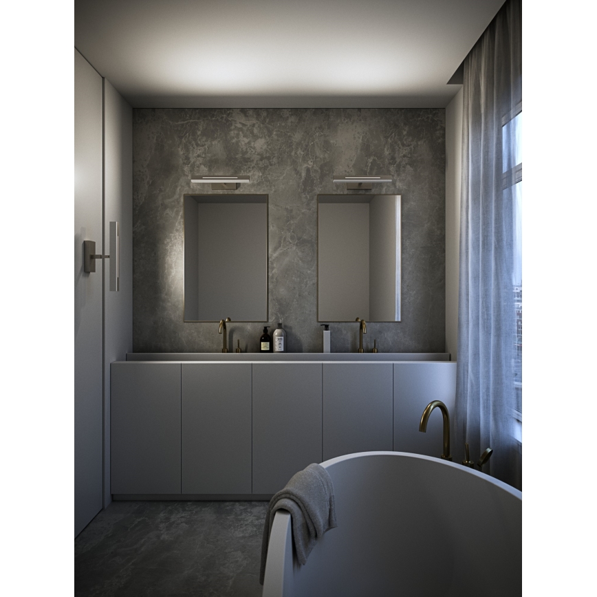 Nordlux - LED dimbar badrumsspegelbelysning OTIS LED/14W/230V IP44 40 cm silver