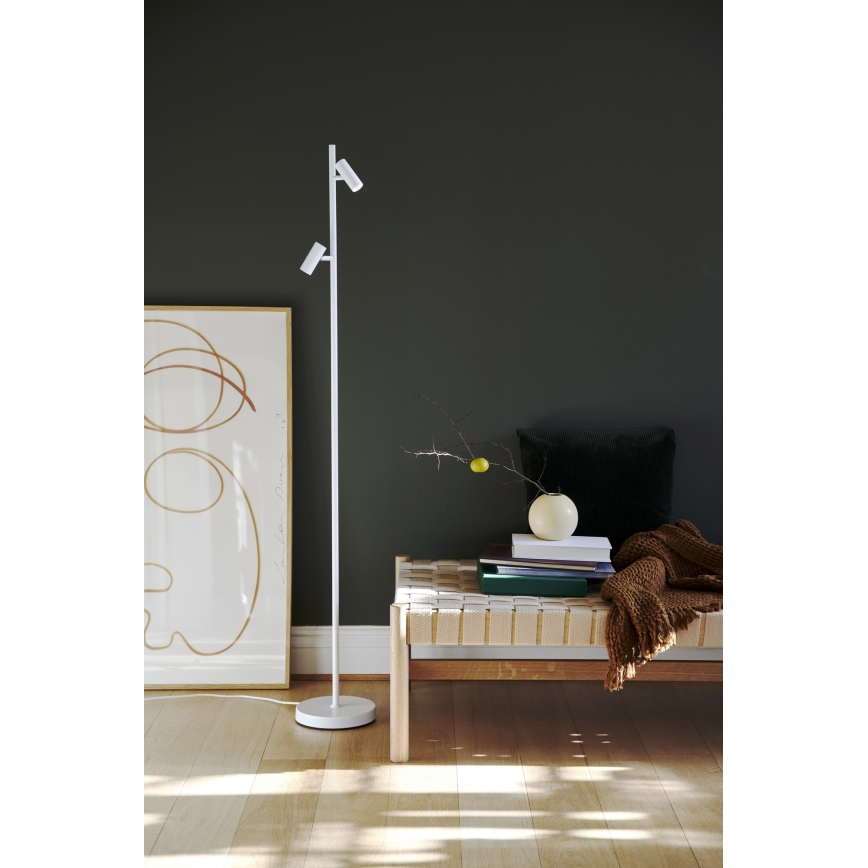 Nordlux - LED Ljusreglerad beröring golvlampa OMARI 2xLED/3,2W/230V vit