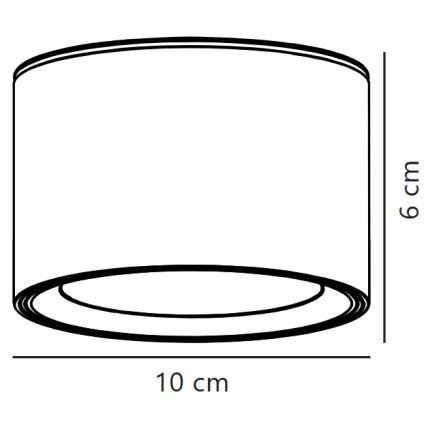 Nordlux - LED Dimbar taklampa FALLON LED/5,5W/230V 2700K vit