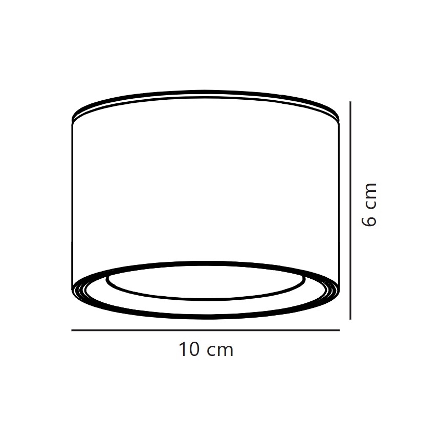Nordlux - LED Dimbar taklampa FALLON LED/5,5W/230V 2700K vit