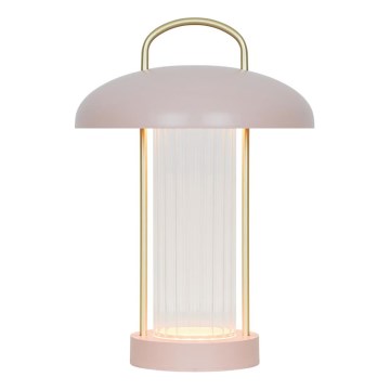 Nordlux - LED dimbar, uppladdningsbar, beröringsstyrd bordslampa MIRANO LED/3W/3,7V rosa