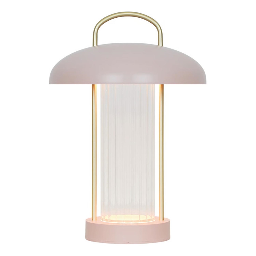 Nordlux - LED dimbar, uppladdningsbar, beröringsstyrd bordslampa MIRANO LED/3W/3,7V rosa