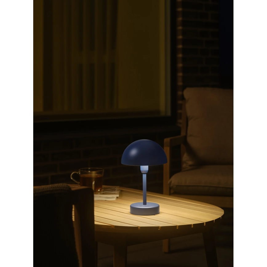 Nordlux - LED dimmbar uppladdningsbar beröringsstyrd utomhusbordslampa ELLEN LED/2,8W/3,7V IP44 blå