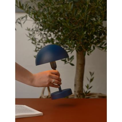 Nordlux - LED dimmbar uppladdningsbar beröringsstyrd utomhusbordslampa ELLEN LED/2,8W/3,7V IP44 blå