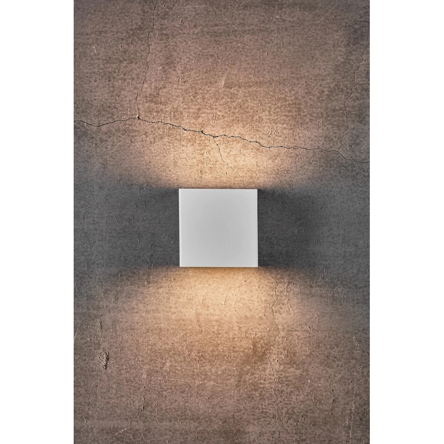 Nordlux - Dimbar LED utomhusvägglampa TURN LED/13,8W/230V IP54 vit