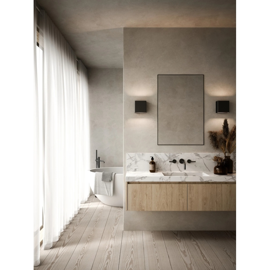Nordlux - LED dimbar utomhusväggarmatur TURN LED/13,8W/230V IP54 svart