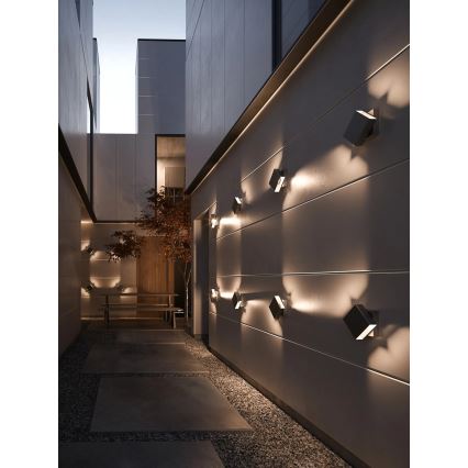 Nordlux - LED dimbar utomhusväggarmatur TURN LED/13,8W/230V IP54 svart
