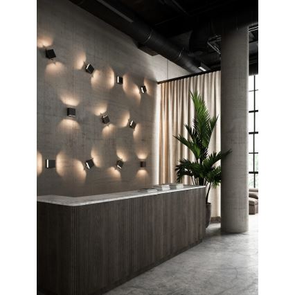 Nordlux - LED dimbar utomhusväggarmatur TURN LED/13,8W/230V IP54 svart