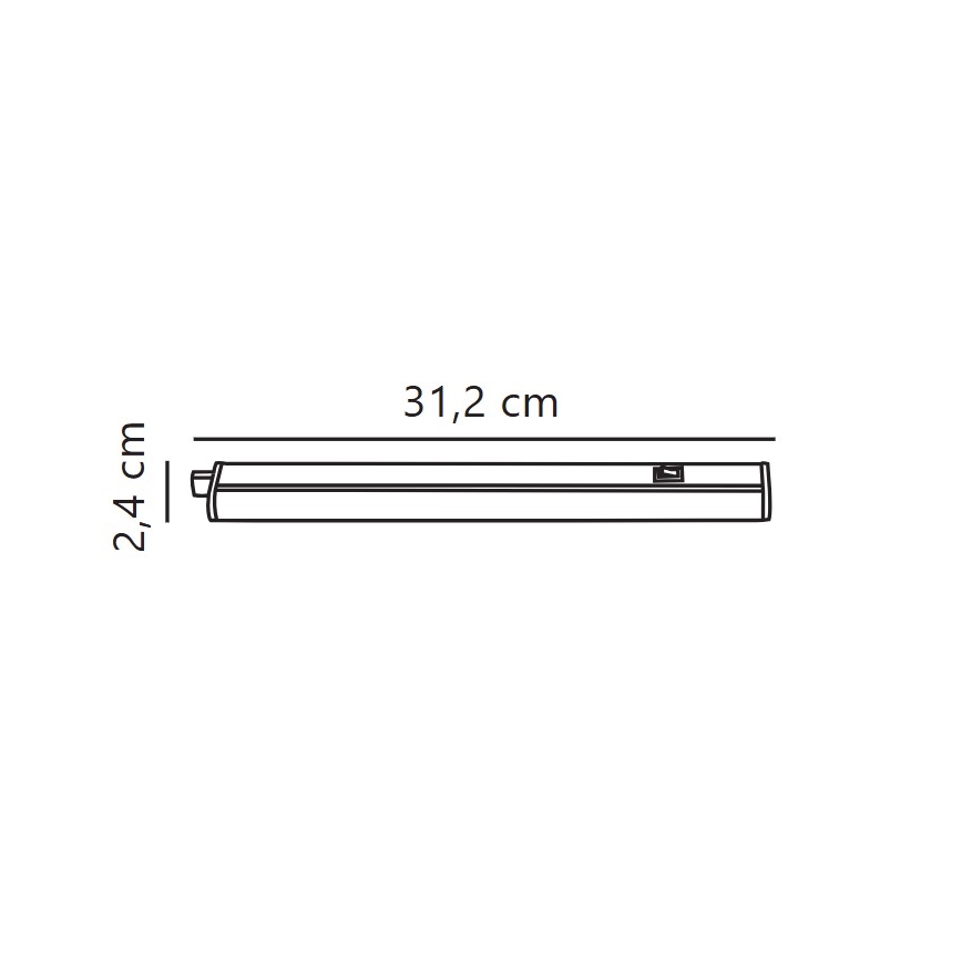 Nordlux - LED lampa för undersidan av köksskåp LATONA LED/4W/230V 3000/4000K  31,2 cm