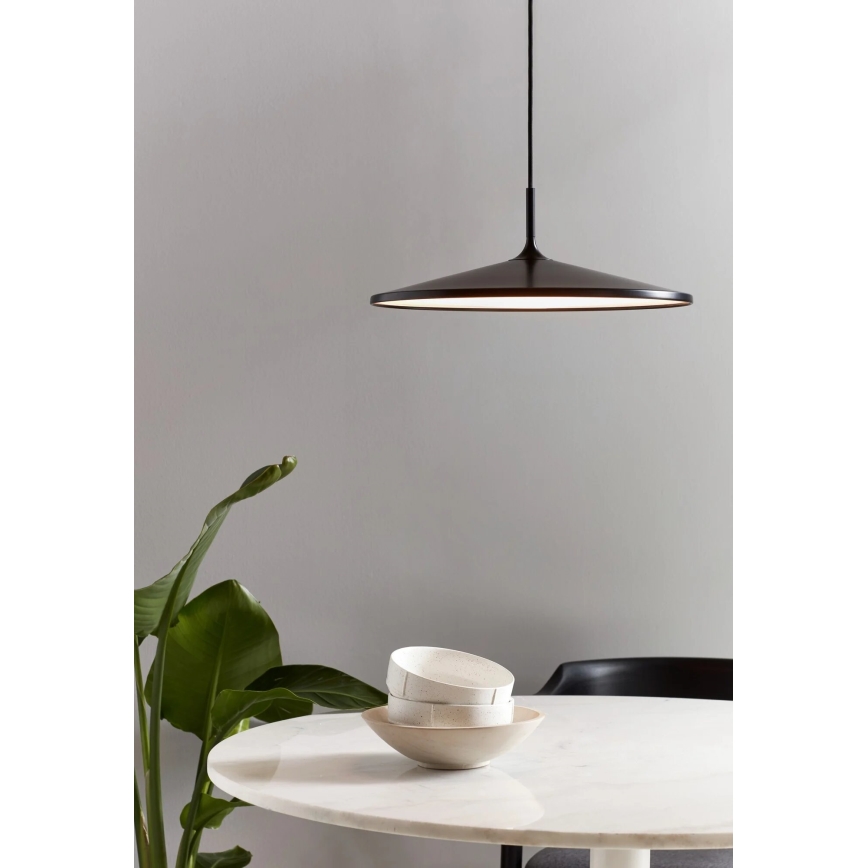 Nordlux - LED ljusreglerad ljuskrona på textilsladd BALANCE LED/13W/230V 2700K diameter 42 cm svart