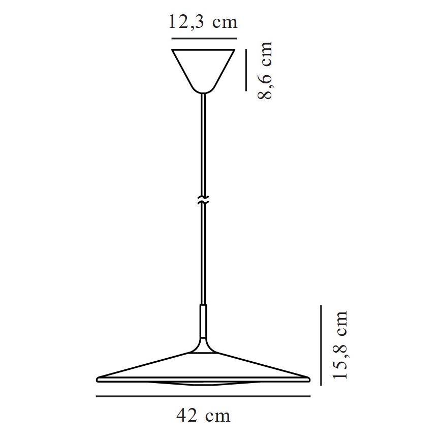 Nordlux - LED ljusreglerad ljuskrona på textilsladd BALANCE LED/13W/230V 2700K diameter 42 cm svart