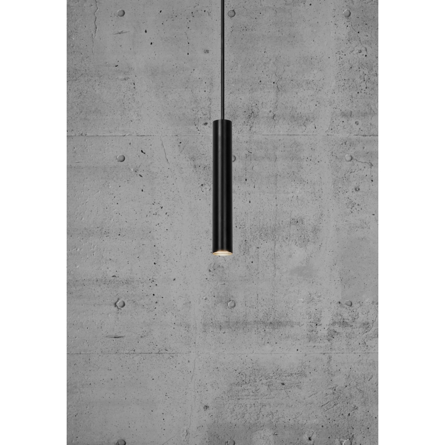 Nordlux - LED ljusreglerad ljuskrona på textilsladd OMARI LED/4,4W/230V svart