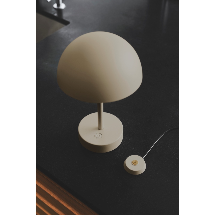 Nordlux - LED Ljusreglerad rechargeable utomhus bordslampa ELLEN LED/2,8W/3,7V IP44 beige