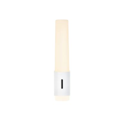 Nordlux - LED Ljusreglerad Vägglampa för badrum HELVA LED/6,8W/230V IP44 CRI 90 vit