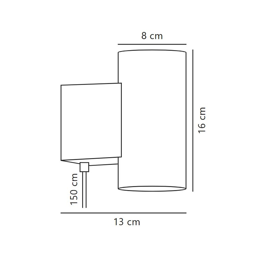 Nordlux - LED ljusreglerad vägglampa MONA LED/10W/230V CRI 90