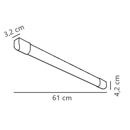Nordlux - LED Lysrörsbelysning ARLINGTON LED/10W/230V 61 cm