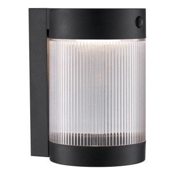 Nordlux - LED solcell väggbelysning med sensor COUPAR LED/3,2W/5V 3000K IP44 svart