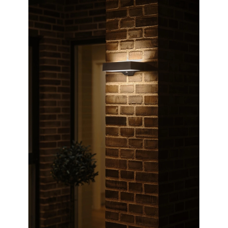 Nordlux - LED solcell väggbelysning med sensor MONAY LED/5W/5V 3000K IP44