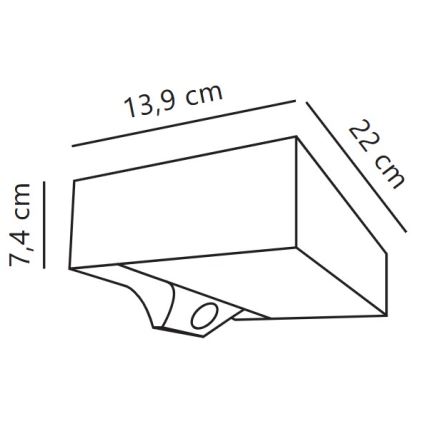 Nordlux - LED solcell väggbelysning med sensor MONAY LED/5W/5V 3000K IP44
