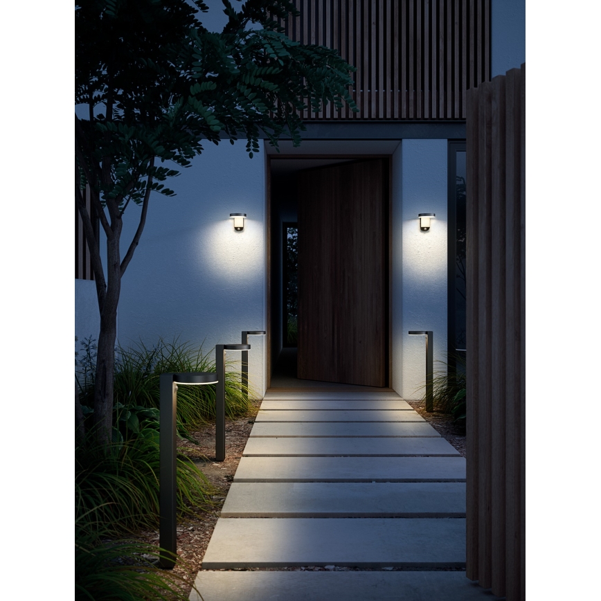 Nordlux - LED solcell väggbelysning med sensor RICA LED/5W/3,7V IP44 2200 mAh rund