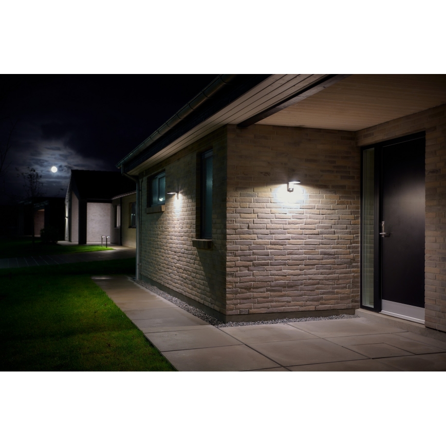 Nordlux - LED solcell väggbelysning med sensor RICA LED/5W/3,7V IP44 2200 mAh rund