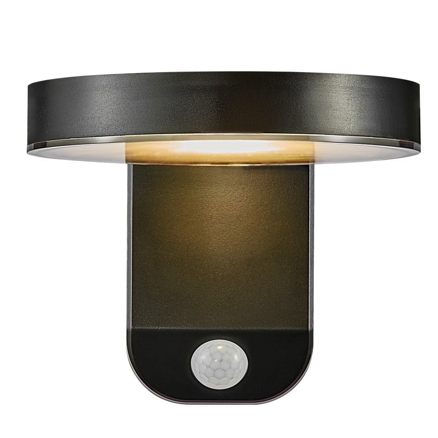 Nordlux - LED solcell väggbelysning med sensor RICA LED/5W/3,7V IP44 2200 mAh rund