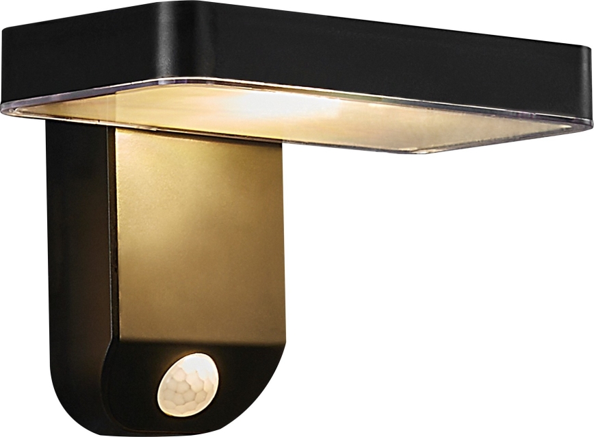 Nordlux - LED solcell väggbelysning med sensor RICA LED/5W/3,7V IP44 vinklat