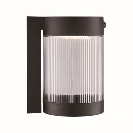 Nordlux - LED solcellsvägglampa med sensor COUPAR LED/3,2W/5V 3000K IP44 1800 mAh svart