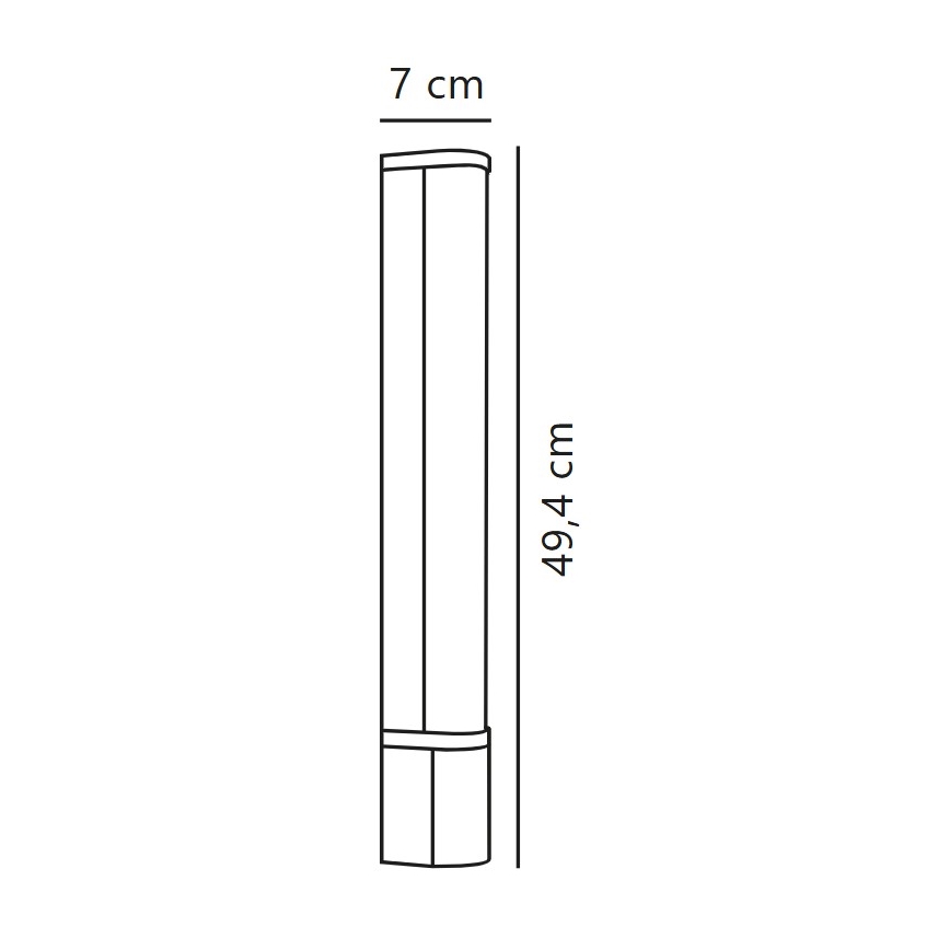 Nordlux - LED Spegelbelysning för badrum MALAIKA LED/6W/230V 3000K IP44 svart