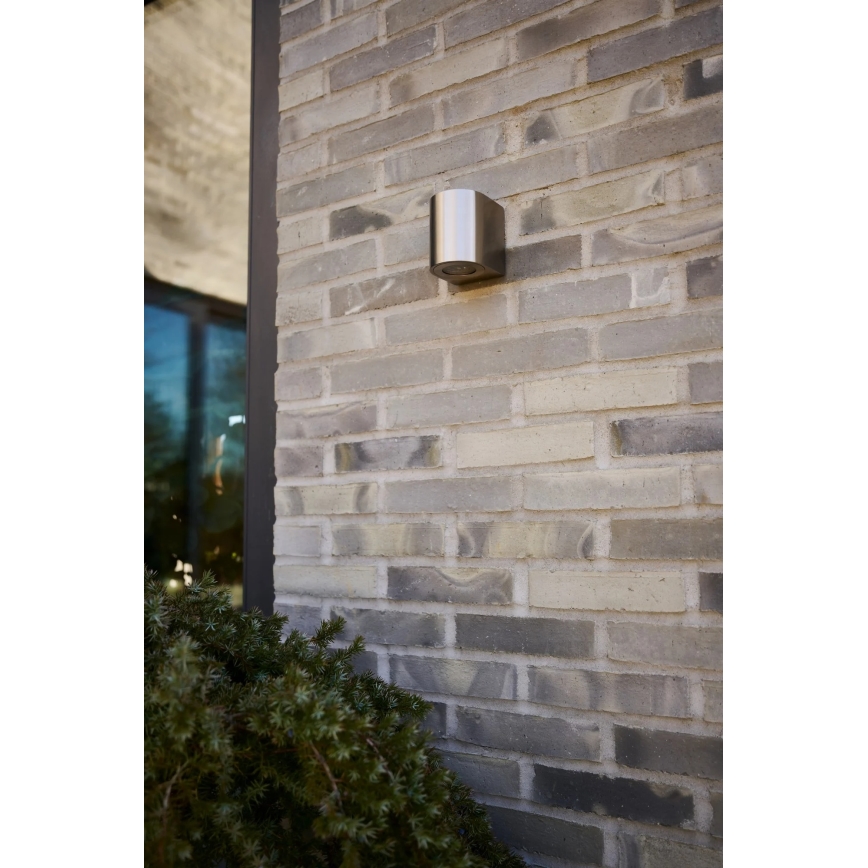 Nordlux - LED utomhusväggarmatur CANTO 2xLED/6W/230V IP44 rostfritt stål