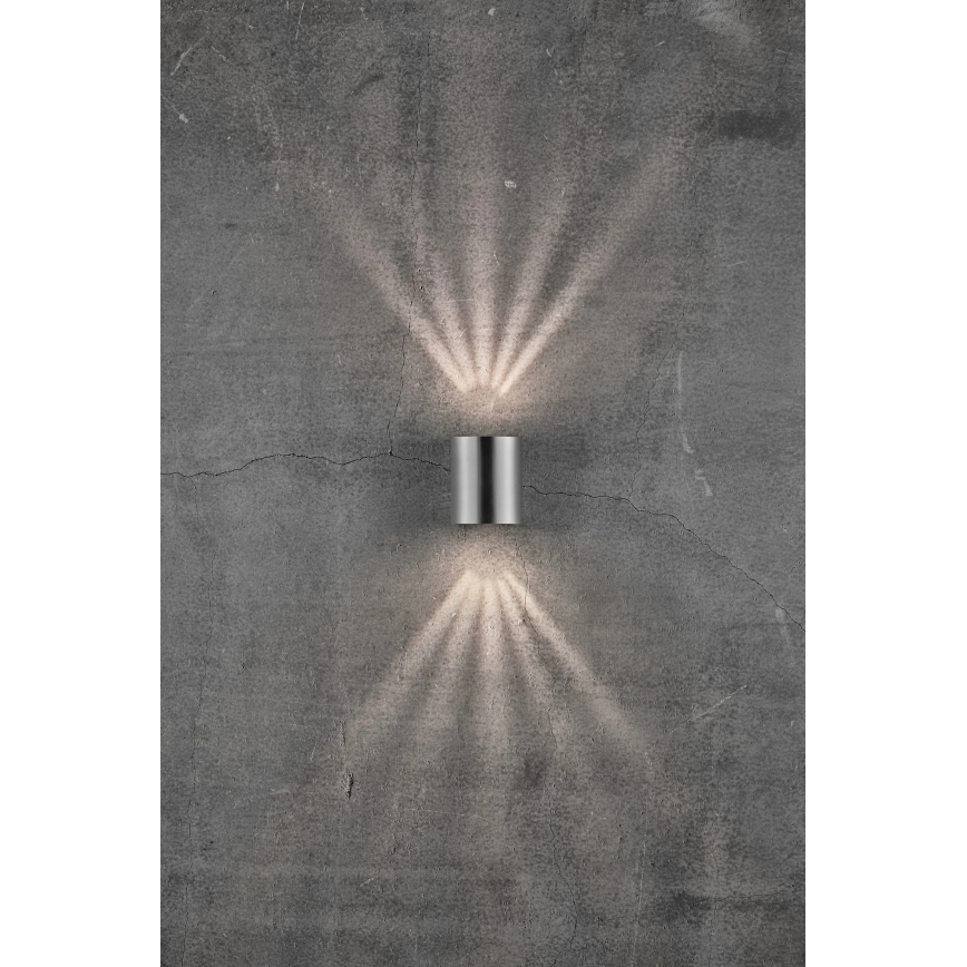 Nordlux - LED utomhusväggarmatur CANTO 2xLED/6W/230V IP44 rostfritt stål