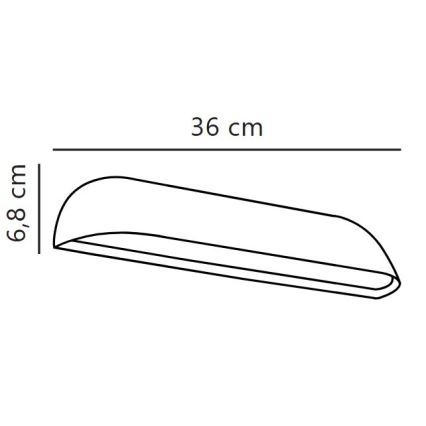 Nordlux - LED utomhusväggarmatur FRONT LED/11W/230V IP44
