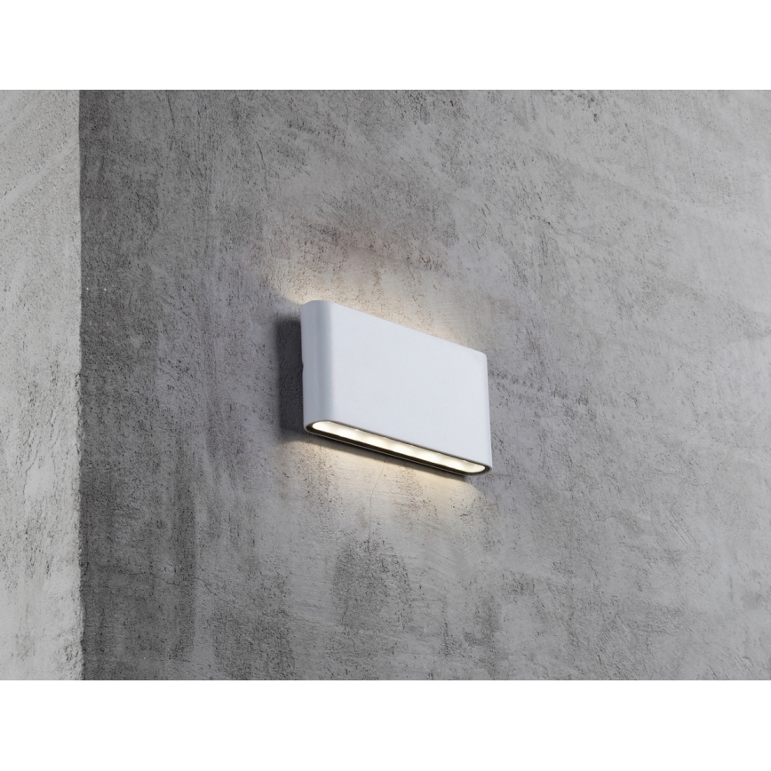 Nordlux - LED utomhusväggarmatur KINVER LED/8,5W/230V IP54 vit