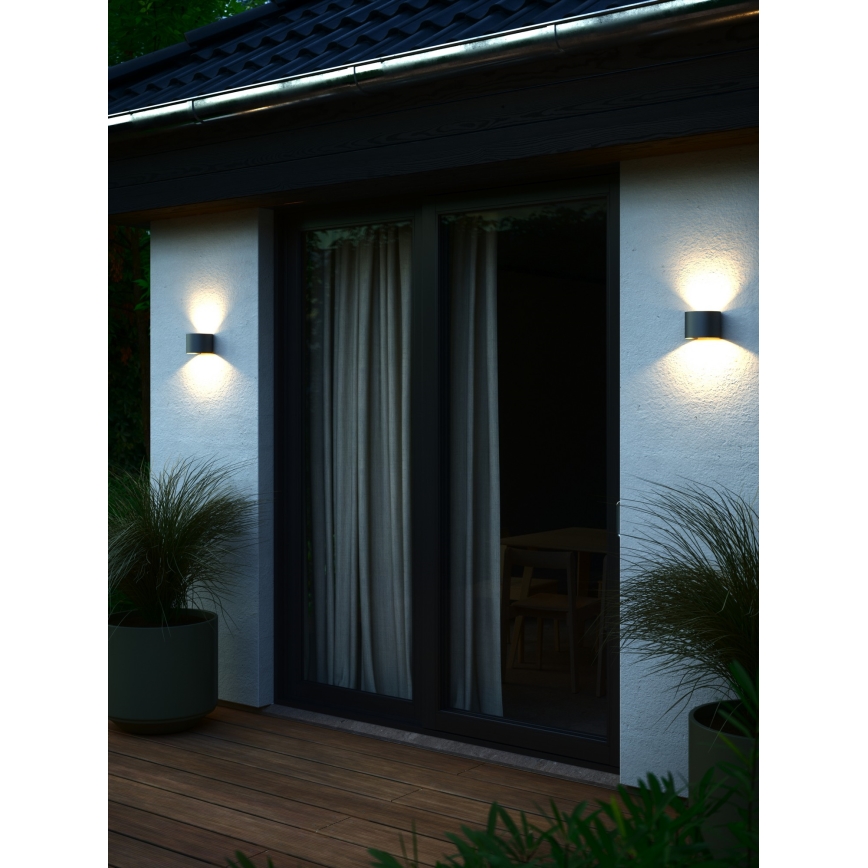 Nordlux - LED utomhusväggarmatur MILDA LED/4,9W/230V IP44 antracit
