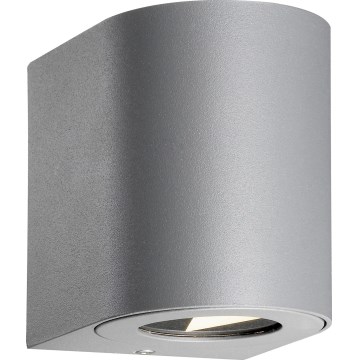 Nordlux - LED utomhusvägglampa CANTO 2xLED/5,5W/230V IP44 grå