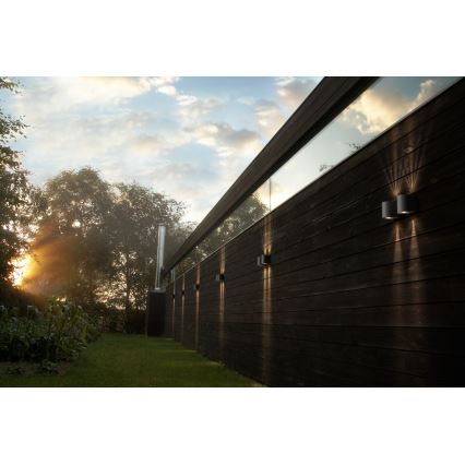Nordlux - LED utomhusvägglampa CANTO 2xLED/5,5W/230V IP44 grå