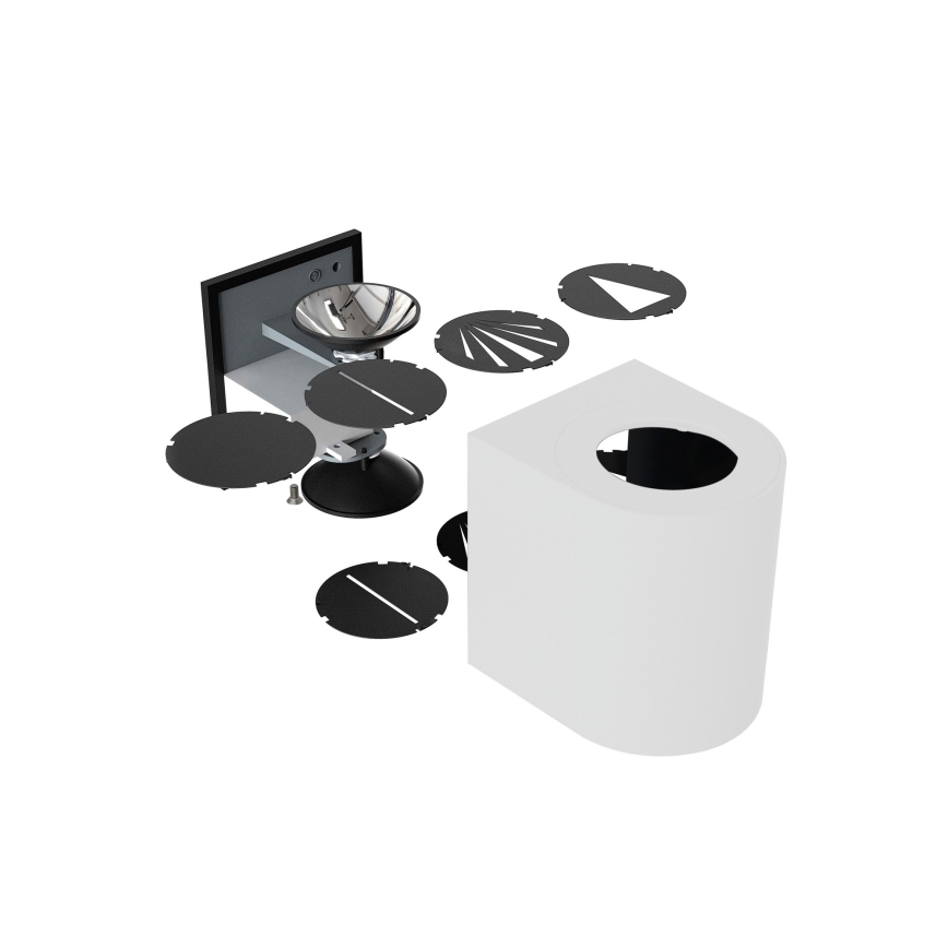 Nordlux - LED utomhusvägglampa CANTO 2xLED/5,5W/230V IP44 grå