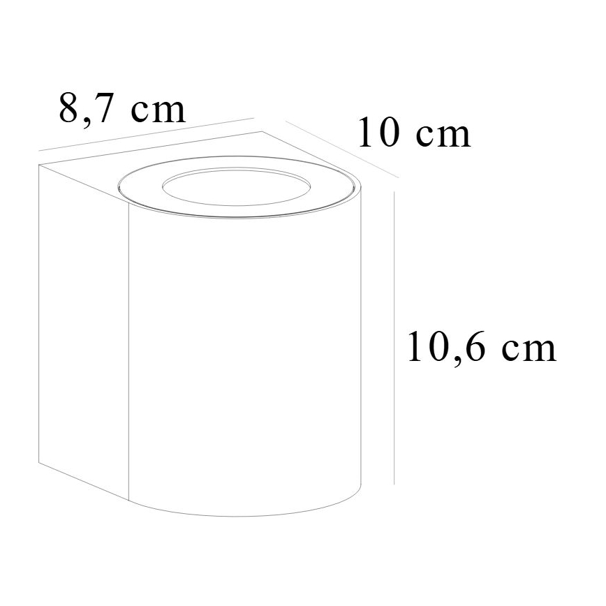 Nordlux - LED utomhusvägglampa CANTO 2xLED/5,5W/230V IP44 grå