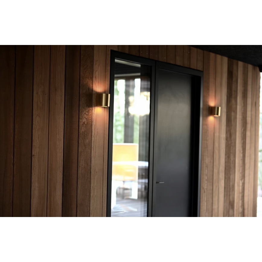 Nordlux - LED utomhusvägglampa CANTO 2xLED/6W/230V IP44 mässing