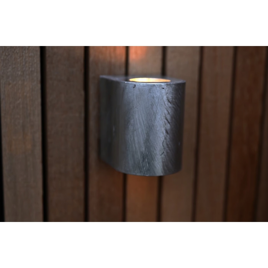 Nordlux - LED utomhusvägglampa CANTO 2xLED/6W/230V IP44 silver