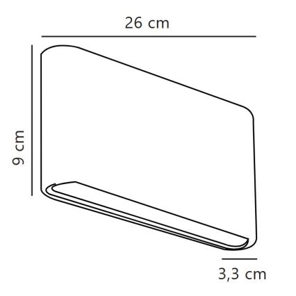 Nordlux - LED Utomhusvägglampa KINVER LED/10W/230V IP54 vit