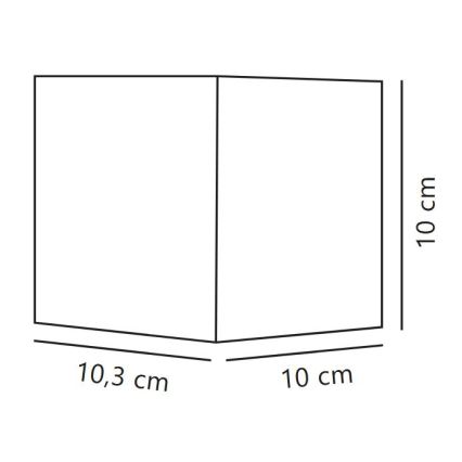 Nordlux - LED utomhusvägglampa MILDA LED/4,9W/230V IP44 svart