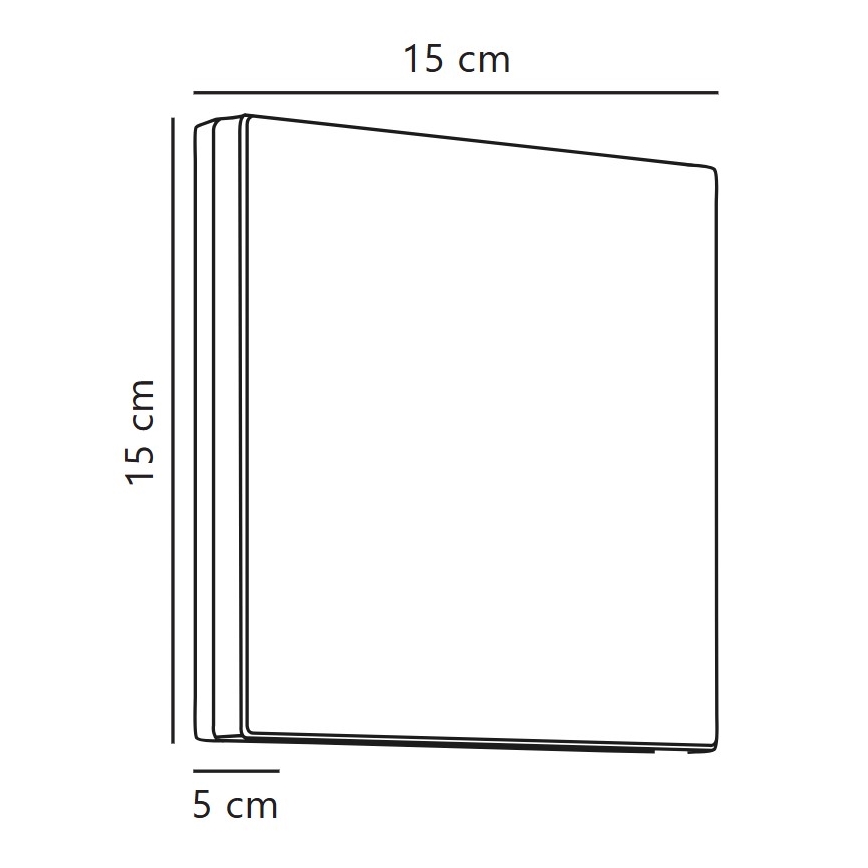 Nordlux - LED vägglampa för utomhusbruk ARTEGO LED/7,2W/230V 3000K IP54