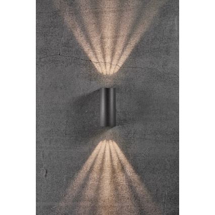 Nordlux - LED vägglampa för utomhusbruk ASBOL LED/13,3W/230V 3000K IP44 svart